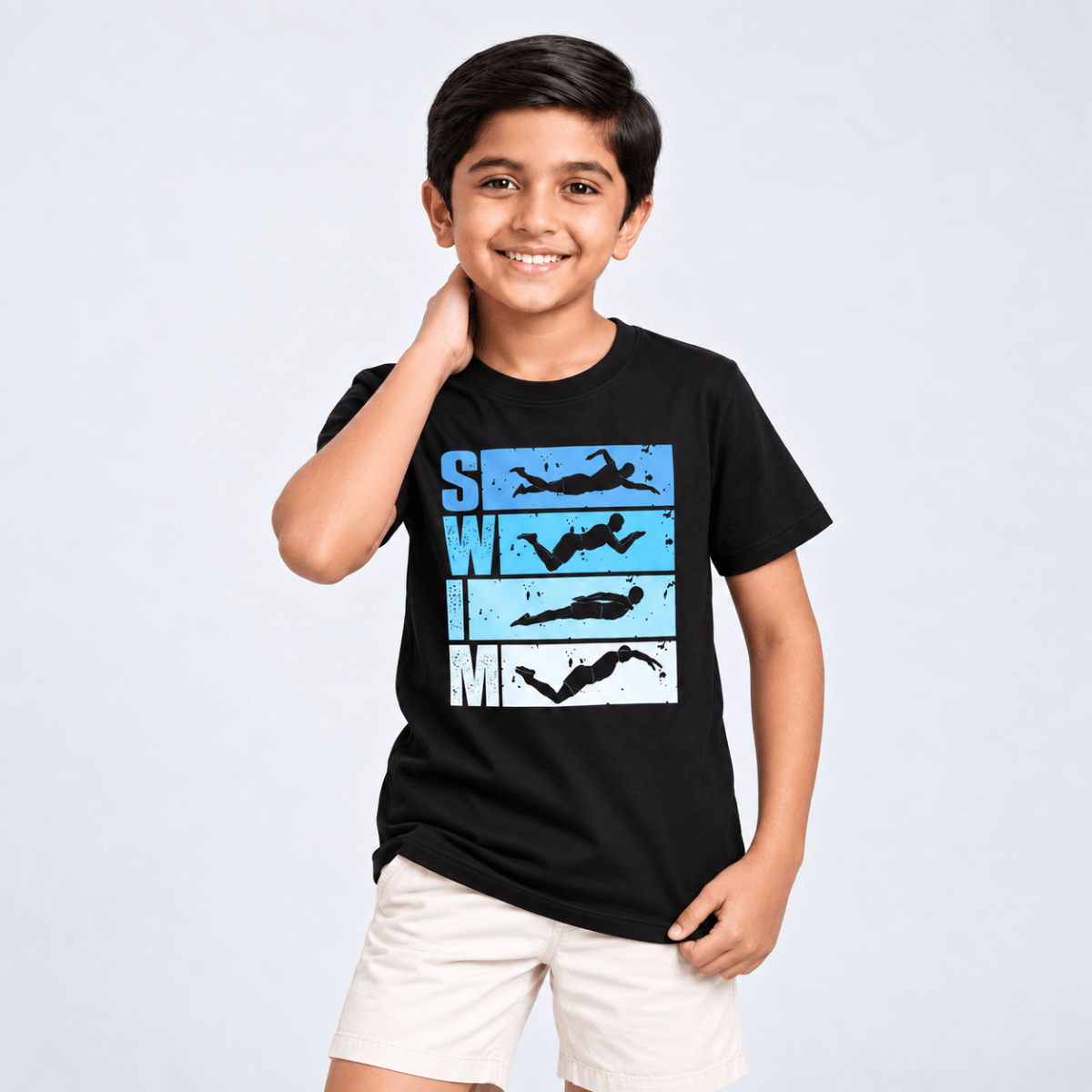 Swim Figures: Cotton Swimming T-Shirt | Cotton | Arteeq