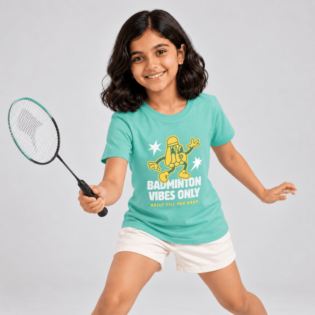Vibes Only: Cotton Badminton T-Shirt | Cotton | Arteeq