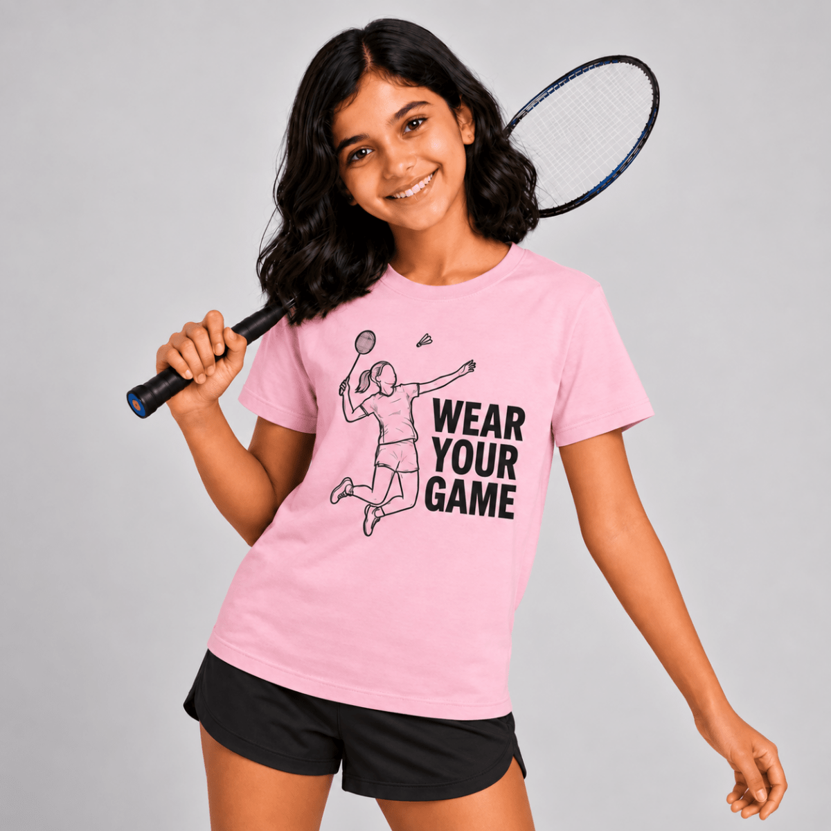 Action Mode: Cotton Badminton T-Shirt | Cotton | Arteeq