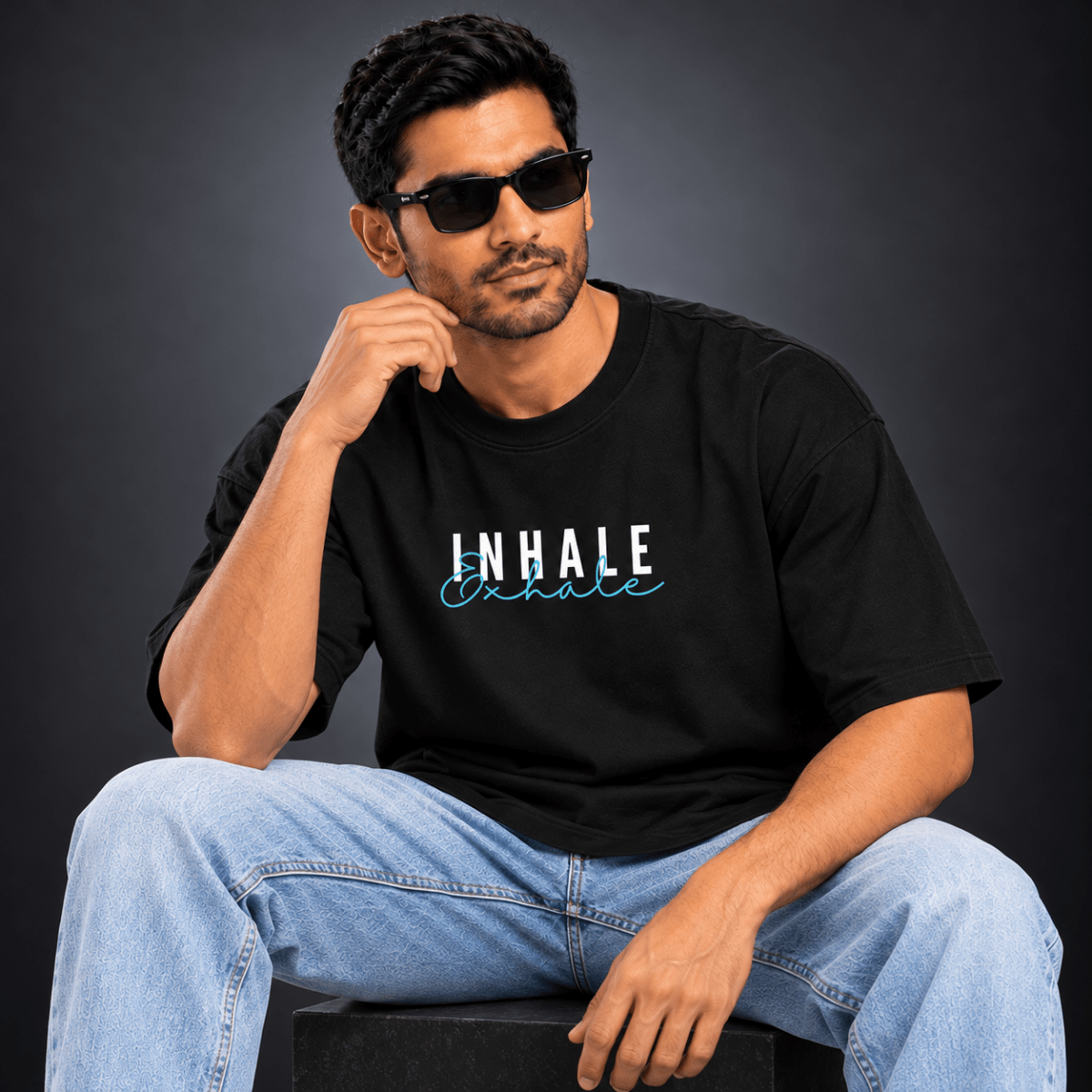 Inhale Exhale: Oversized Yoga T-Shirt | Oversized | Arteeq