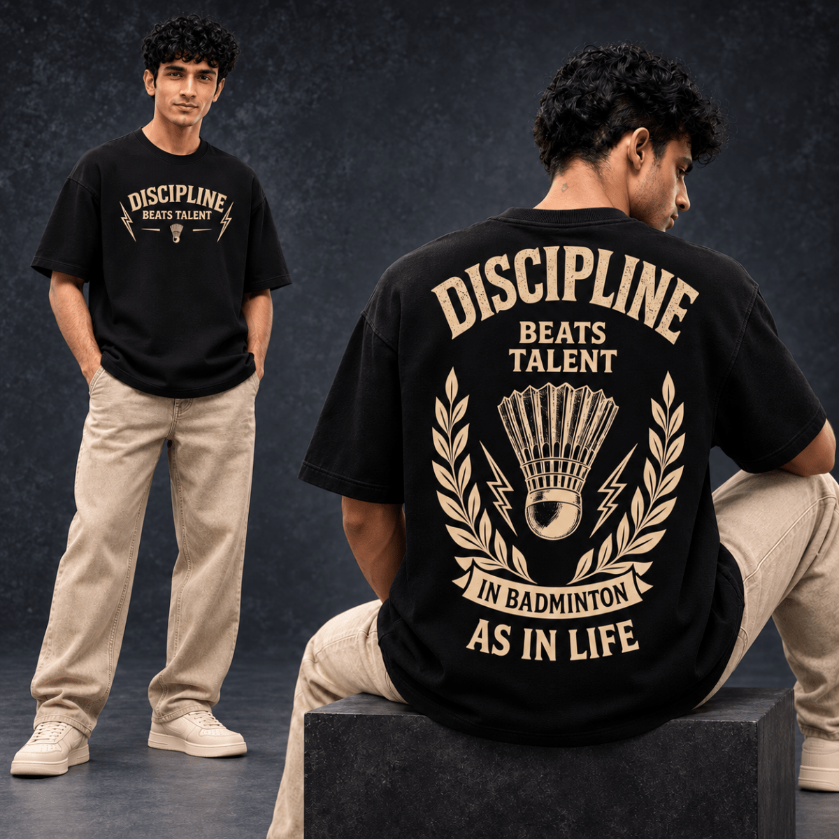 Discipline Code: Oversized Badminton T-Shirt | Oversized | Arteeq