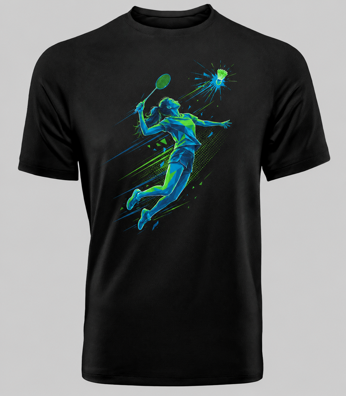 Aero Smash: Dry-fit Badminton T-Shirt