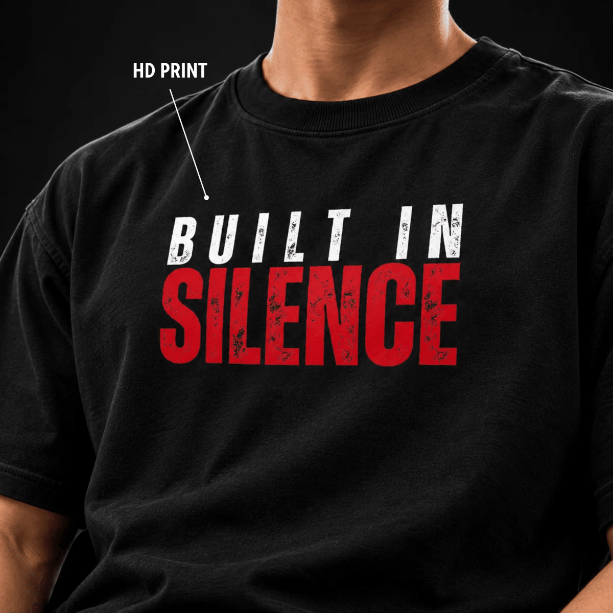 Built in Silence: Oversized Gym T-Shirt | Oversized | Arteeq