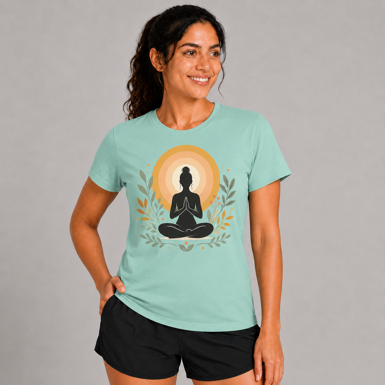 Inner Glow: Cotton Yoga T-Shirt