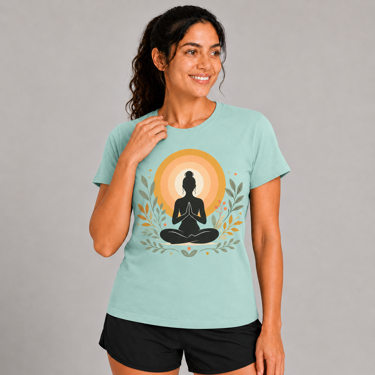 Inner Glow: Cotton Yoga T-Shirt