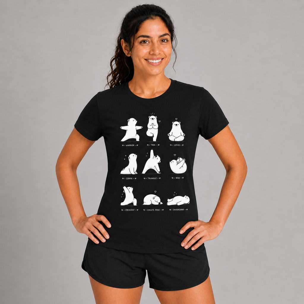 Paws & Poses: Cotton Yoga T-Shirt