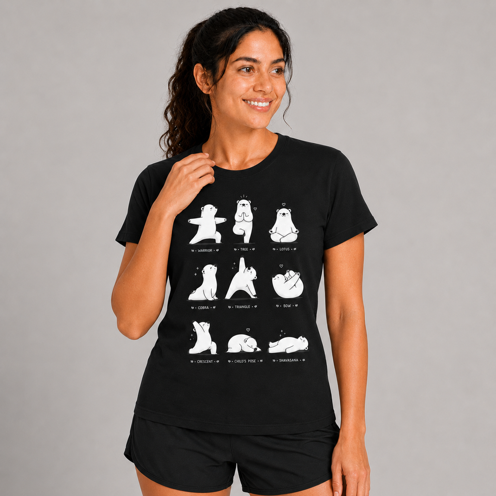 Paws & Poses: Cotton Yoga T-Shirt