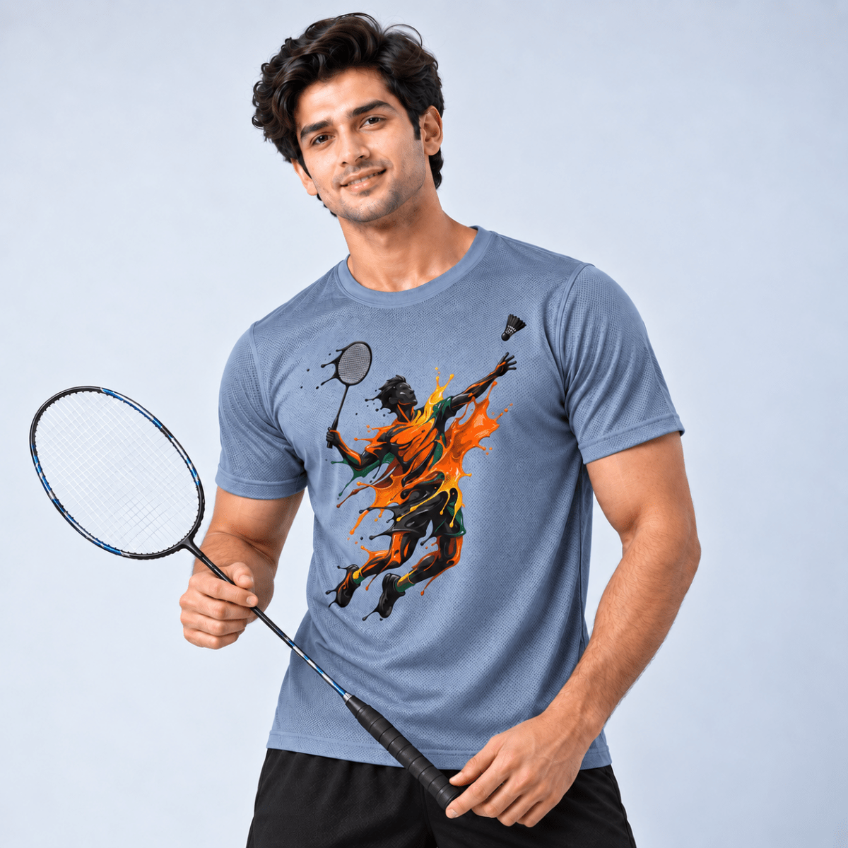Paint Smash: Dry-fit Badminton T-Shirt | Dry-fit | Arteeq