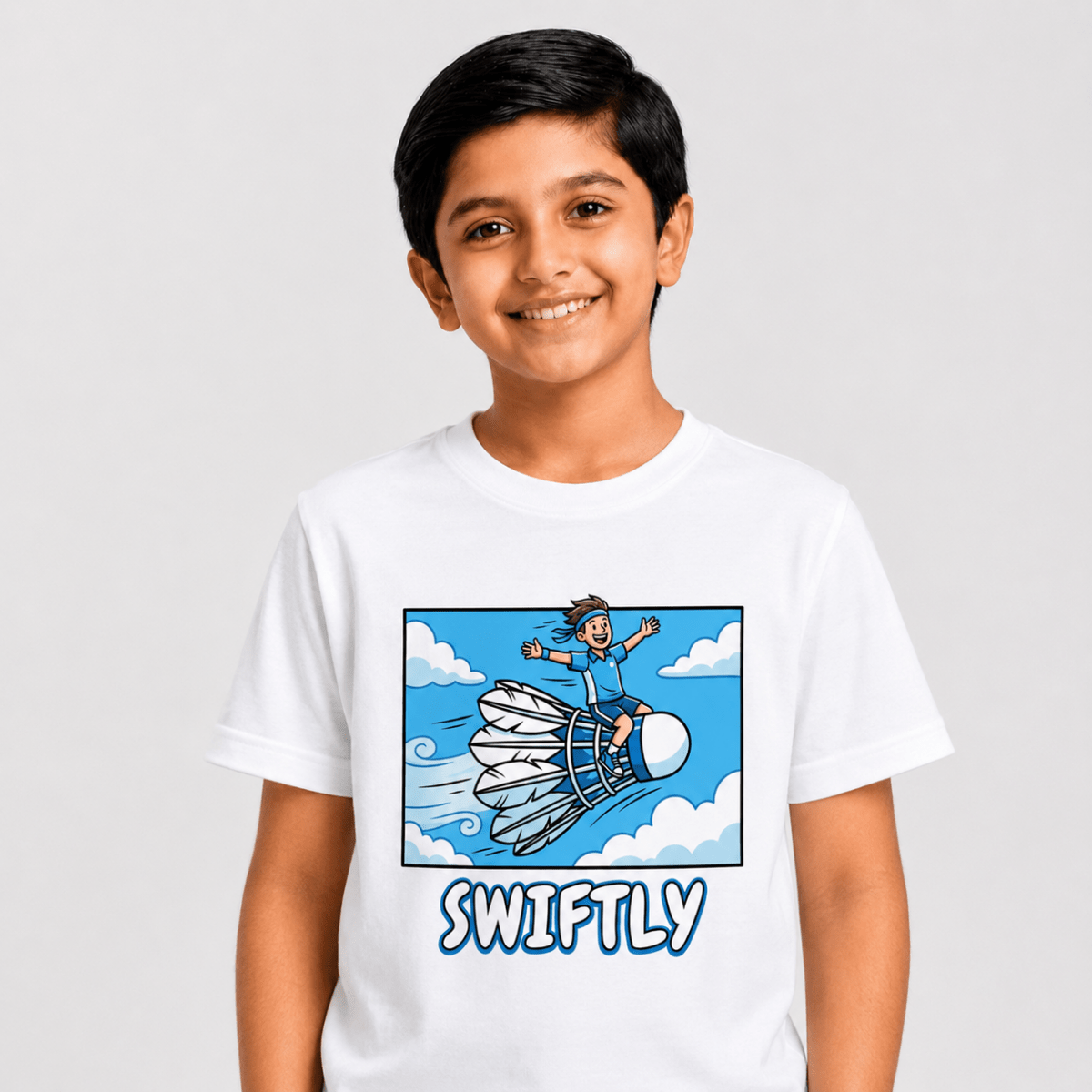 Swiftly: Cotton Badminton T-Shirt | Cotton | Arteeq