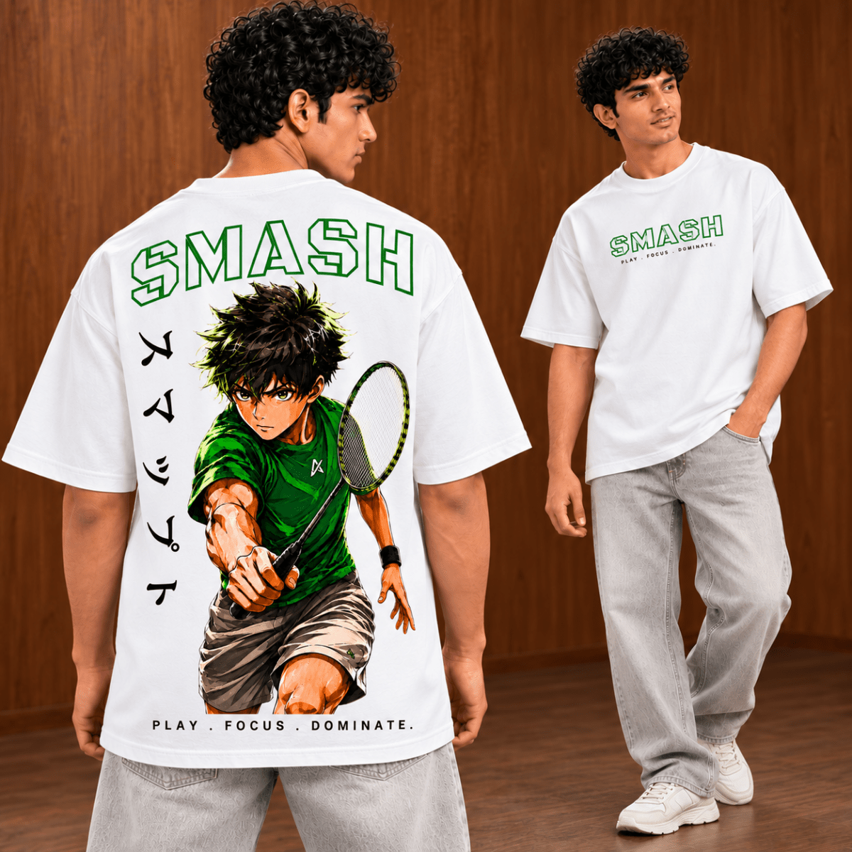 Neon Smash: Oversized Badminton T-Shirt | Oversized | Arteeq