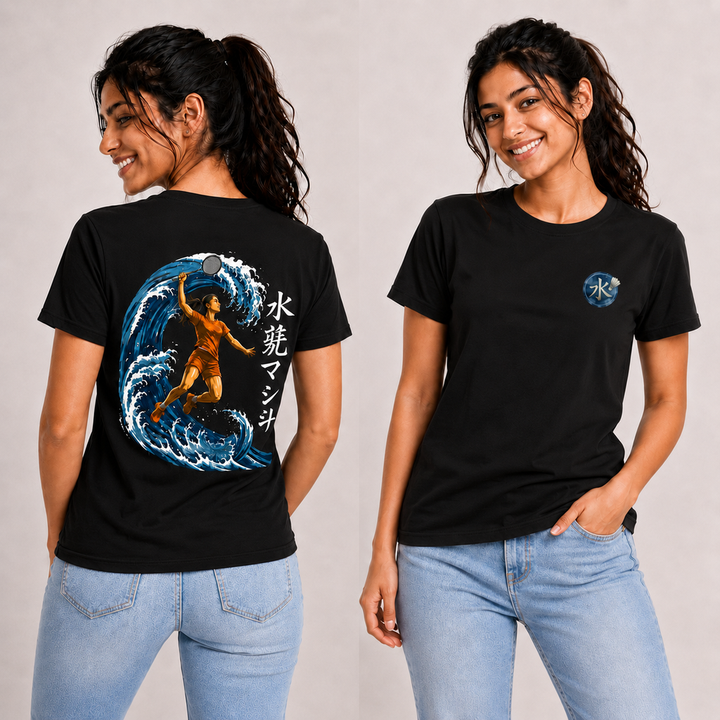 Water Anime: Cotton Badminton T-Shirt