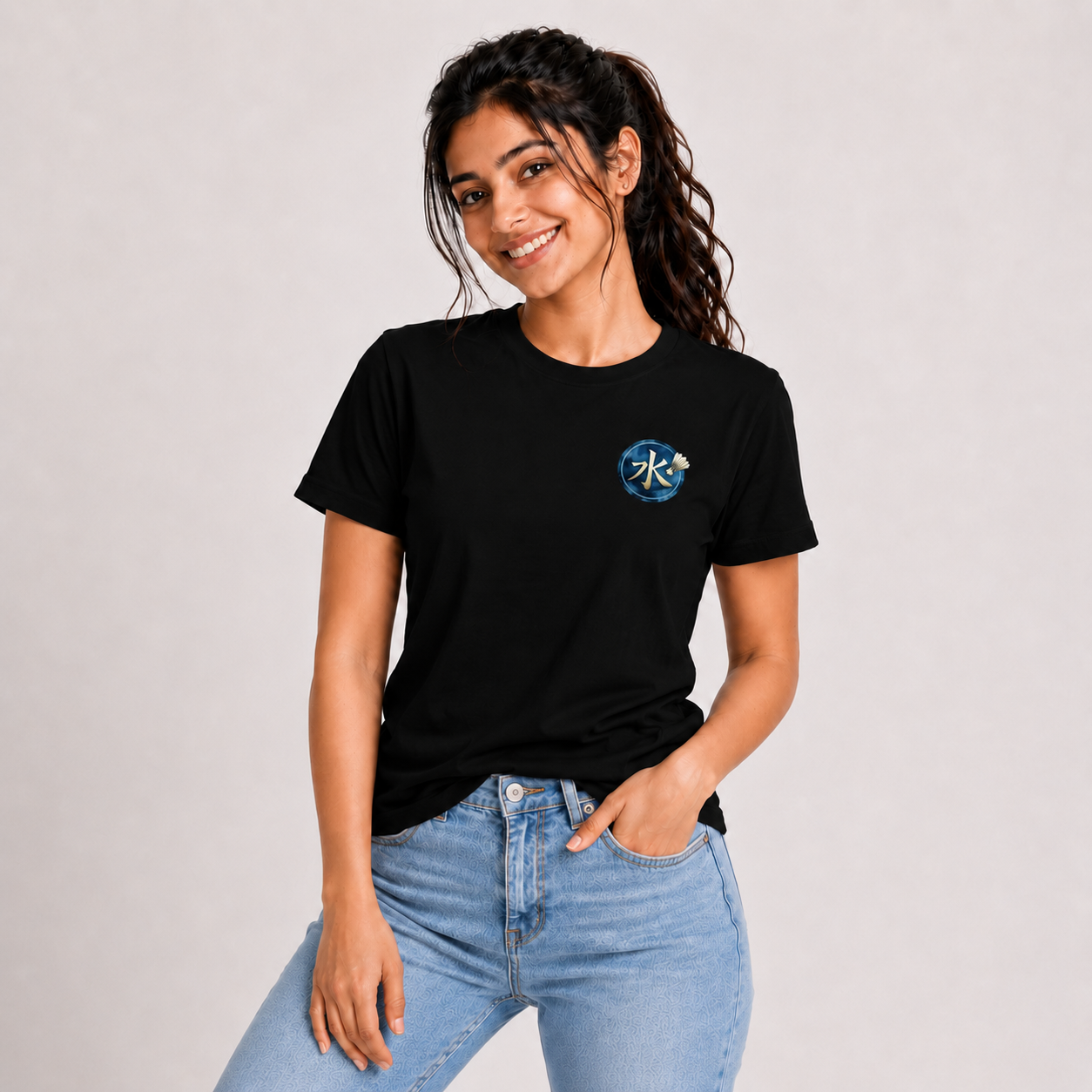 Water Anime: Cotton Badminton T-Shirt