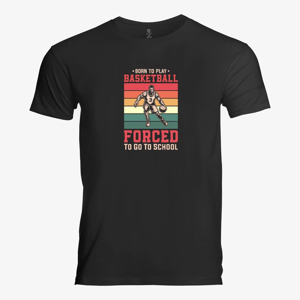 Retro Style Basketball Cotton T-shirt