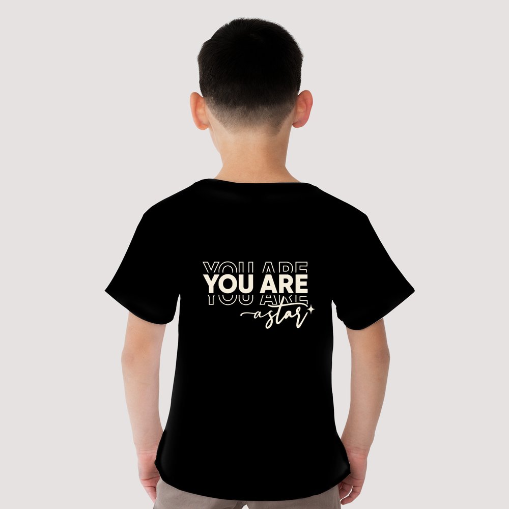 Colorful Shuttle Badminton Kid's Cotton T-Shirt