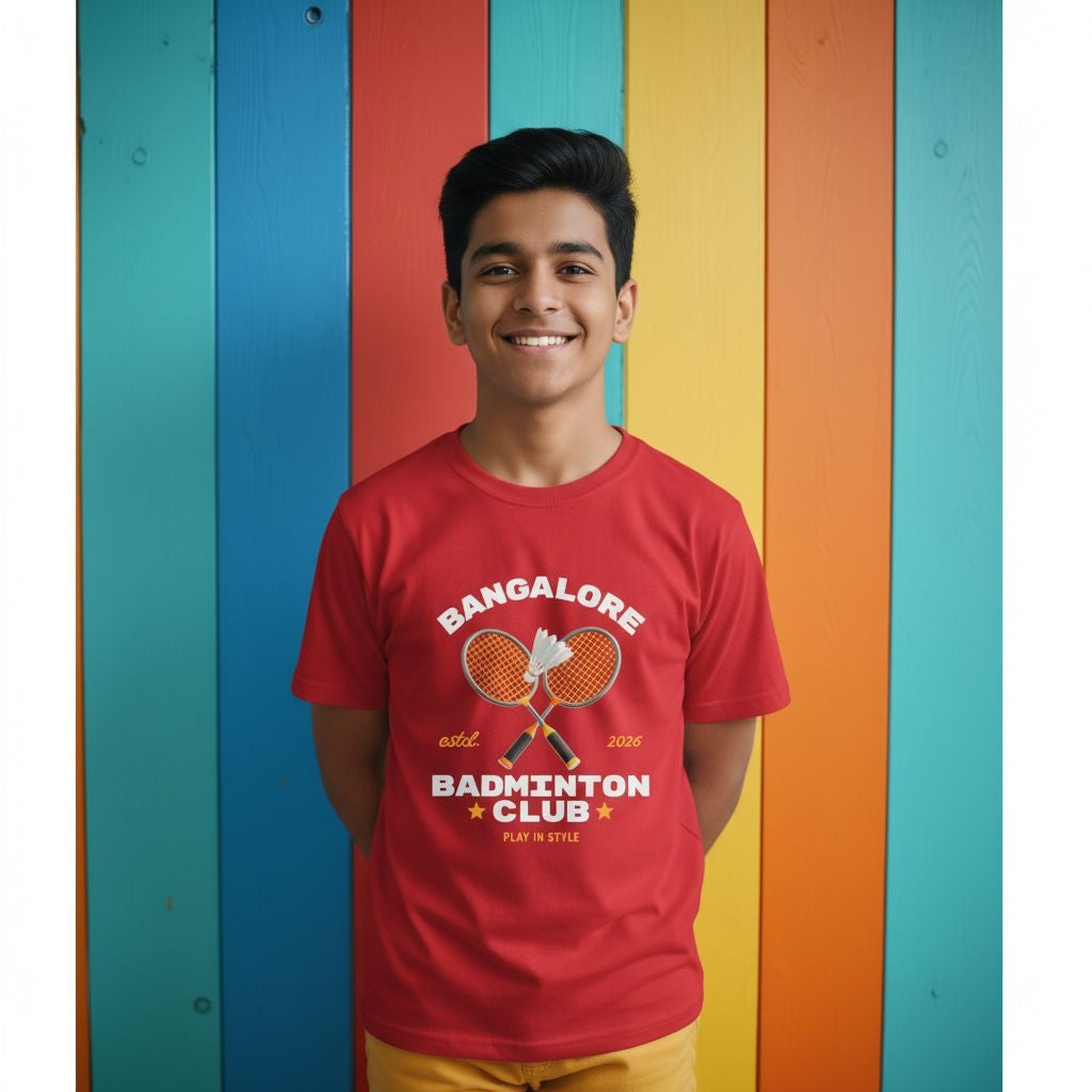 Bangalore Club: Cotton Badminton T-Shirt