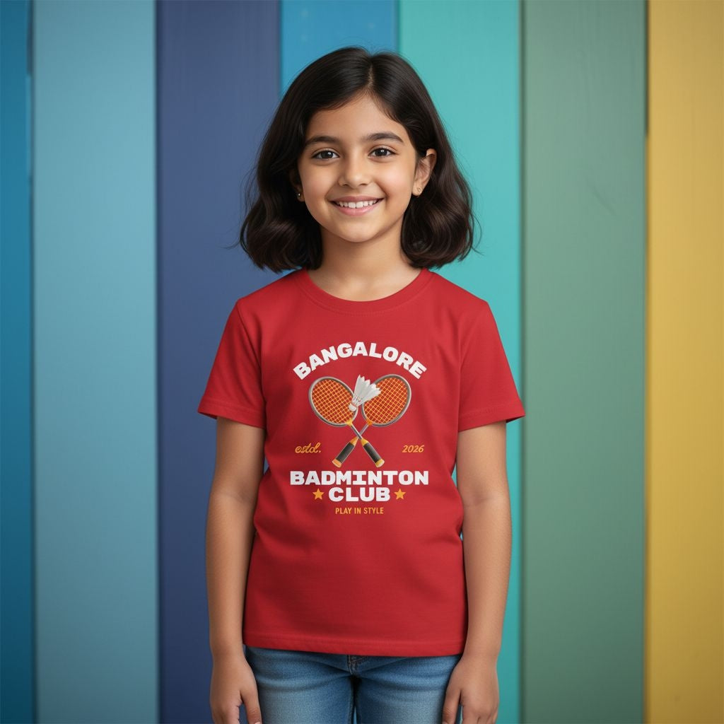 Bangalore Club: Cotton Badminton T-Shirt