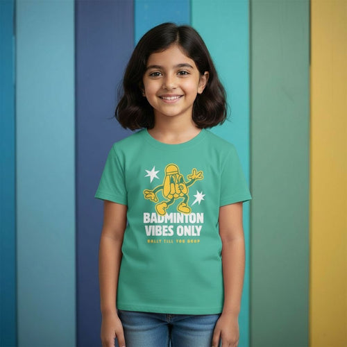 Badminton Vibes Cotton Kids T-Shirt