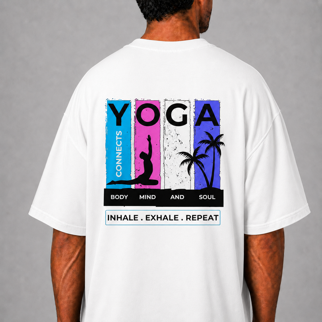 Inhale Exhale: Oversized Yoga T-Shirt