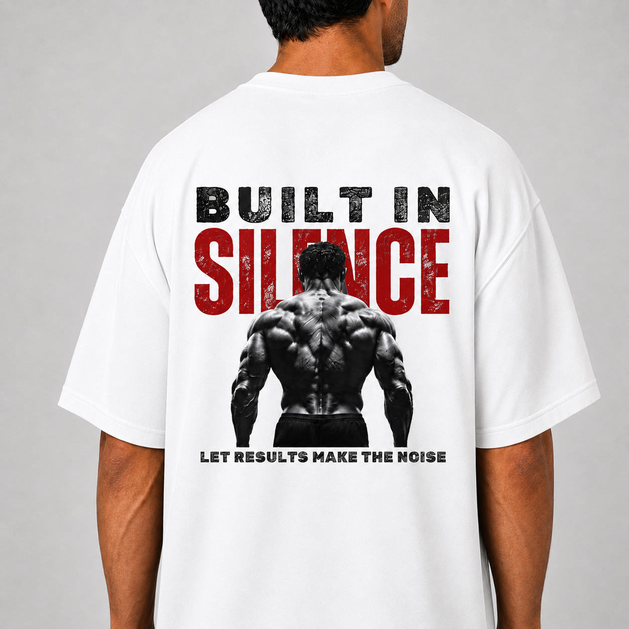 Built in Silence: Oversized Gym T-Shirt