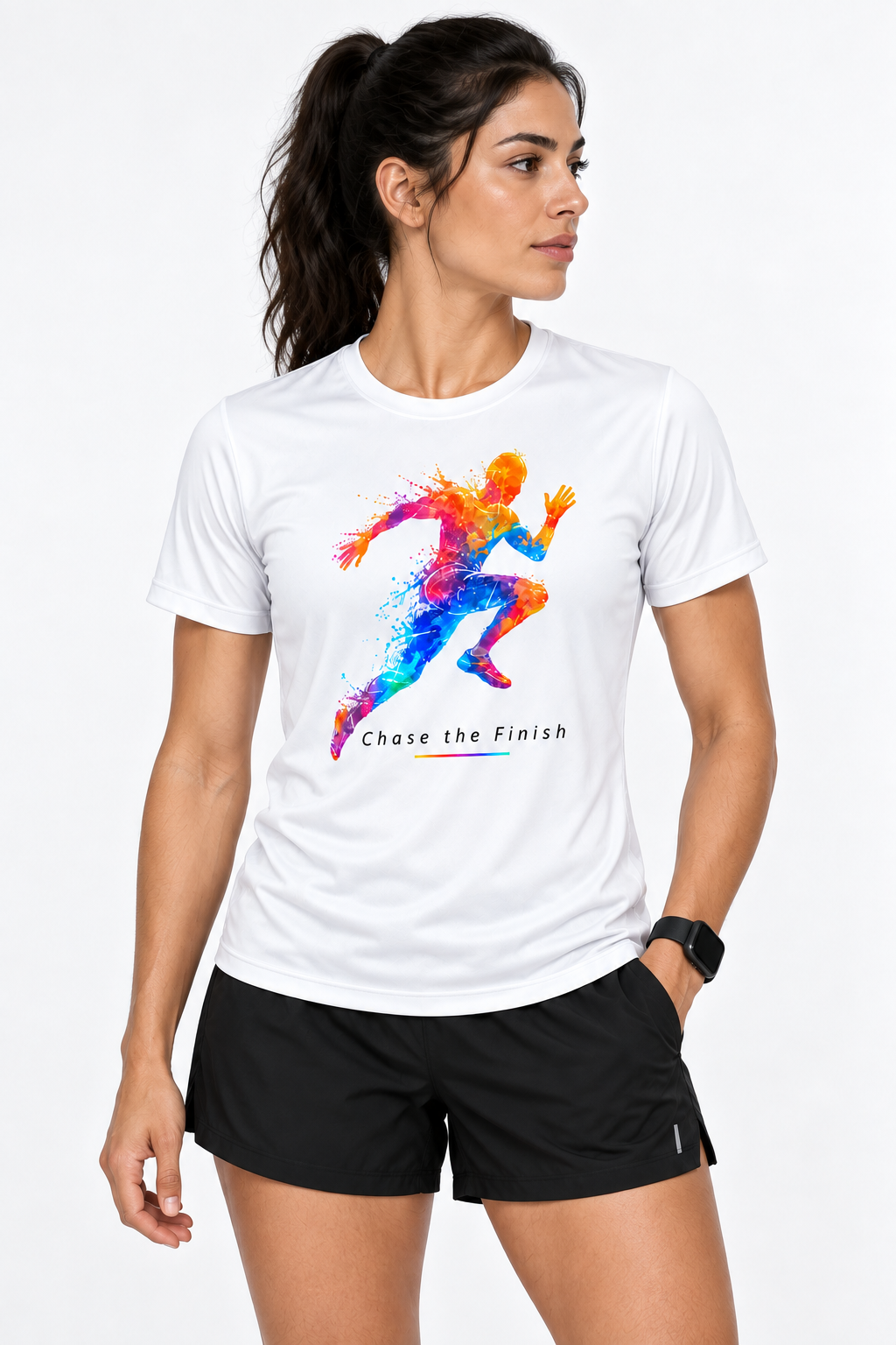 Chase The Finish: Dry-fit Running T-Shirt