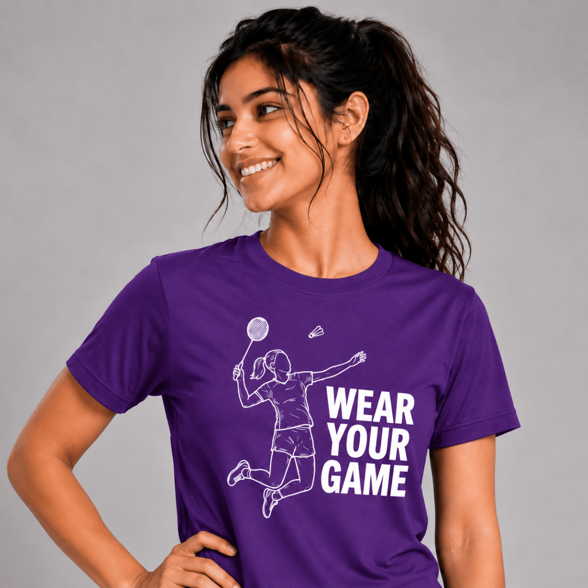Action Mode: Cotton Badminton T-Shirt | Cotton | Arteeq