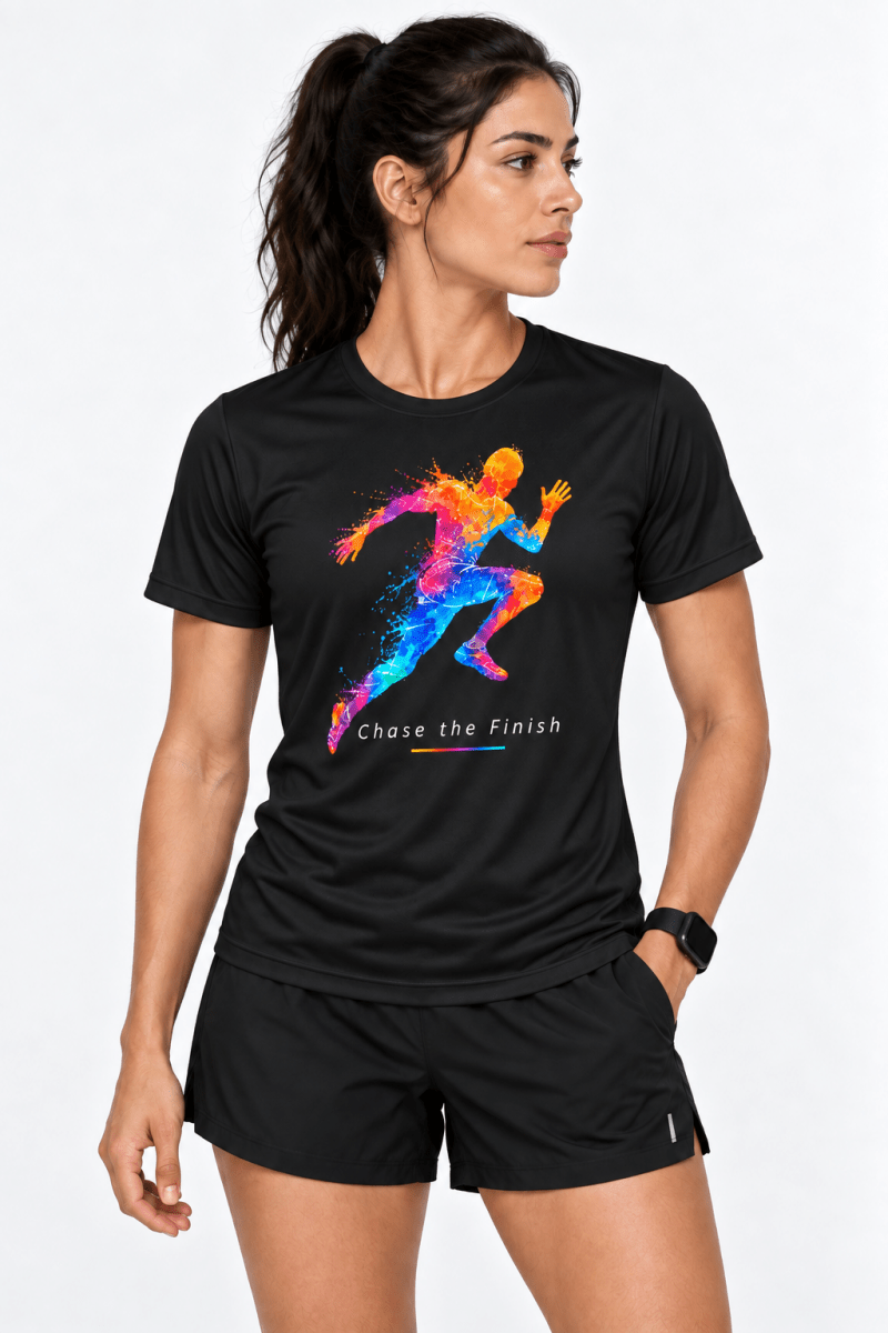 Chase The Finish: Dry-fit Running T-Shirt