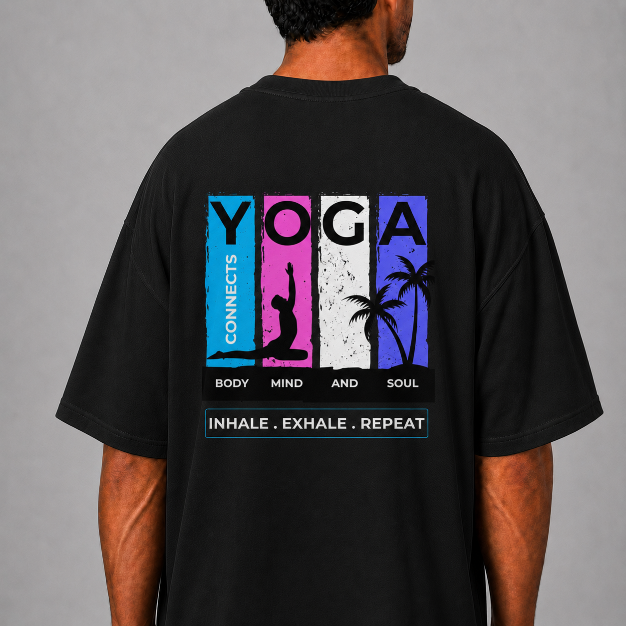 Inhale Exhale: Oversized Yoga T-Shirt