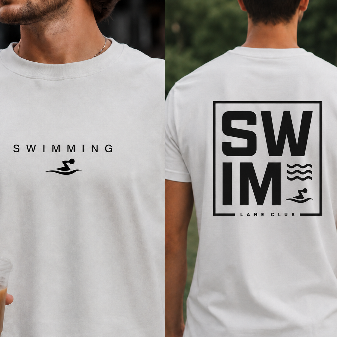 Swim Lane Club: Cotton Swimming T-Shirt