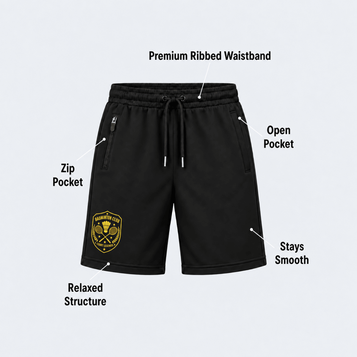 Badminton Club: Cotton Shorts | Cotton | Arteeq