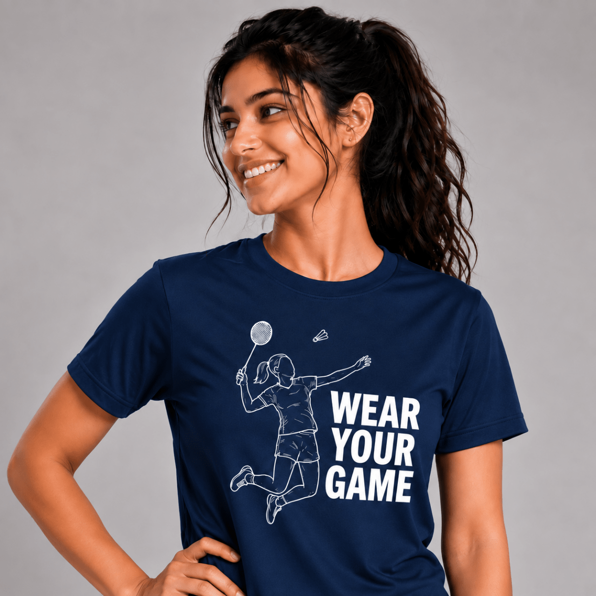 Action Mode: Cotton Badminton T-Shirt | Cotton | Arteeq