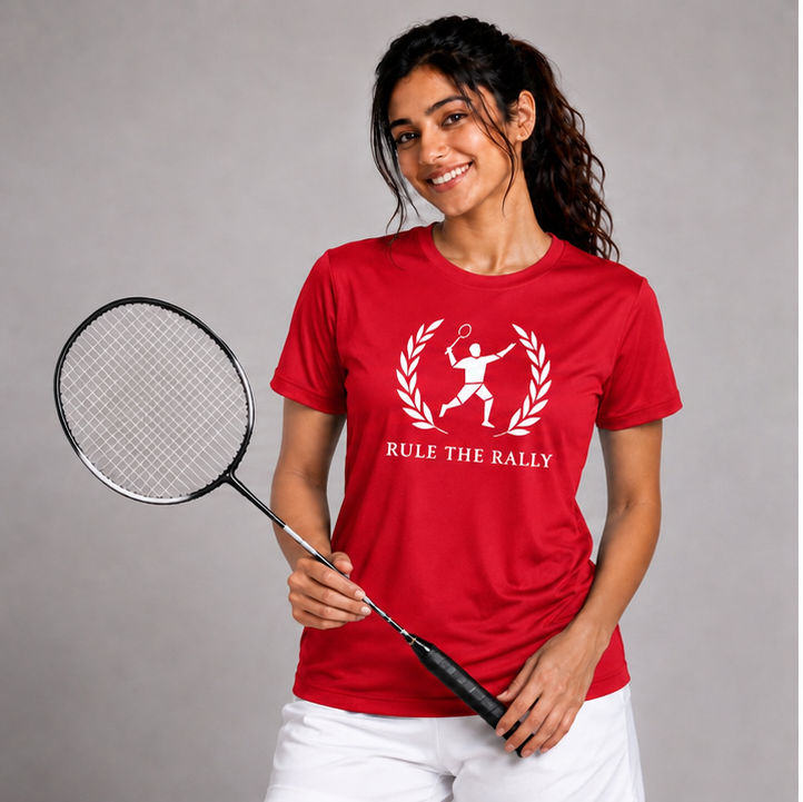 Rule the Rally: Dry-fit Badminton T-Shirt