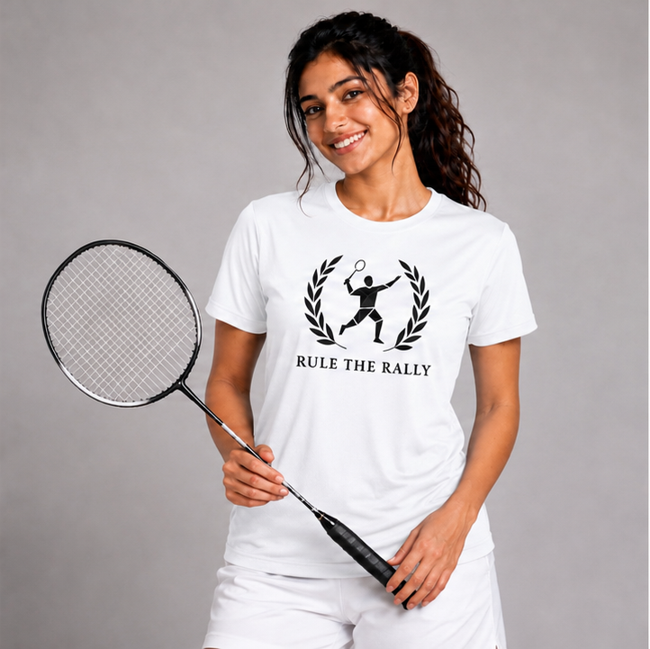 Rule the Rally: Dry-fit Badminton T-Shirt