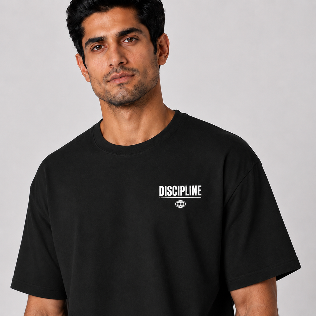 Discipline Driven: Oversized Gym T-Shirt