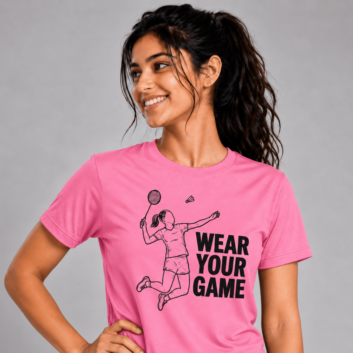 Action Mode: Cotton Badminton T-Shirt | Cotton | Arteeq
