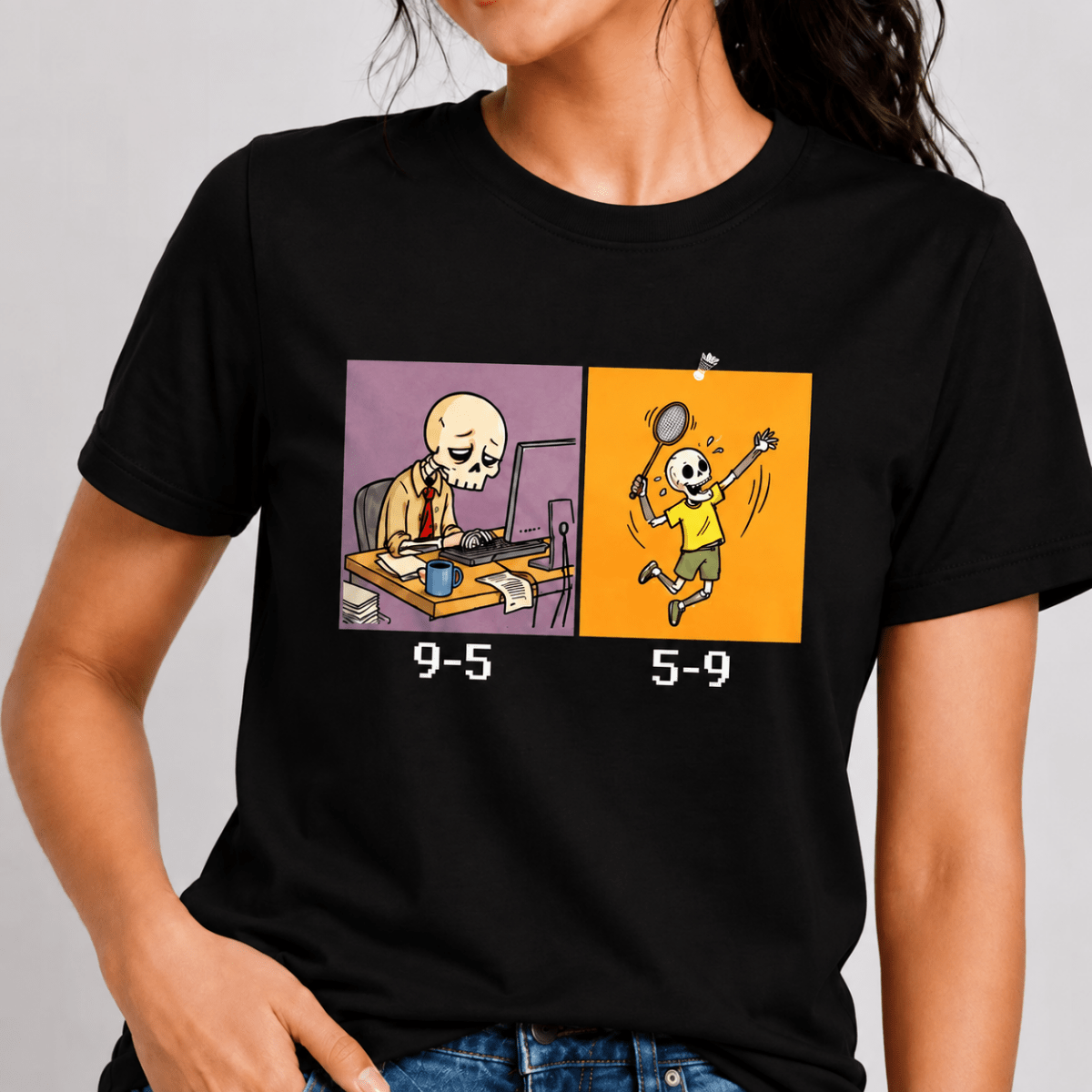 Escape Mode: Cotton Badminton T-Shirt | Cotton | Arteeq