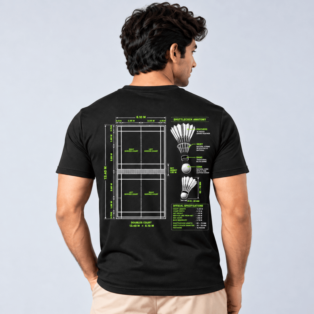 Court Anatomy: Dry-fit Badminton T-Shirt | Dry-fit | Arteeq