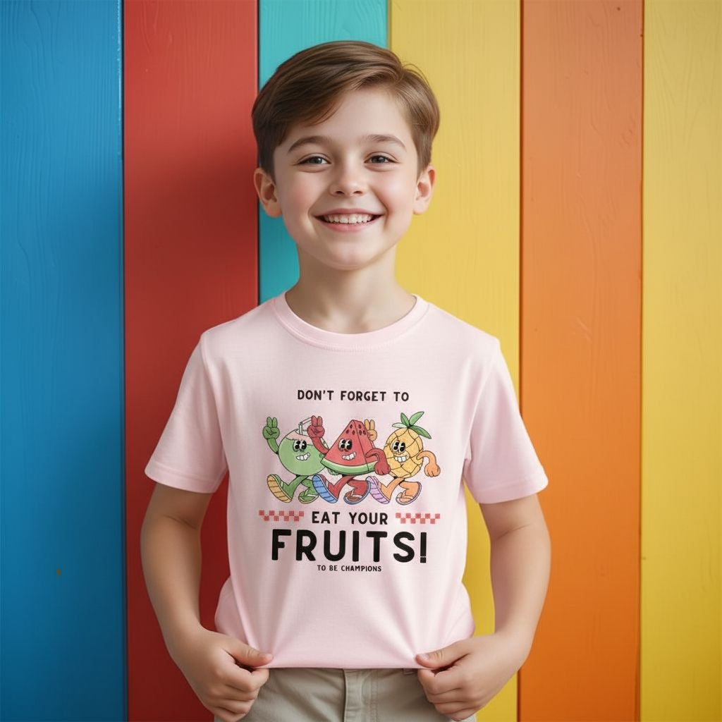 Fruits Comfy: Cotton Activewear T-Shirt