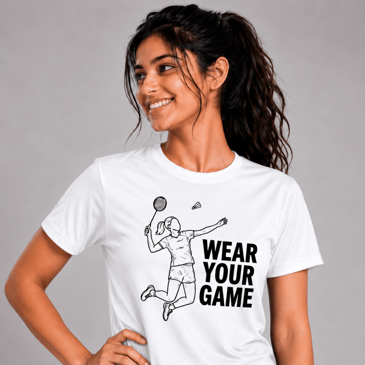 Action Mode: Cotton Badminton T-Shirt | Cotton | Arteeq