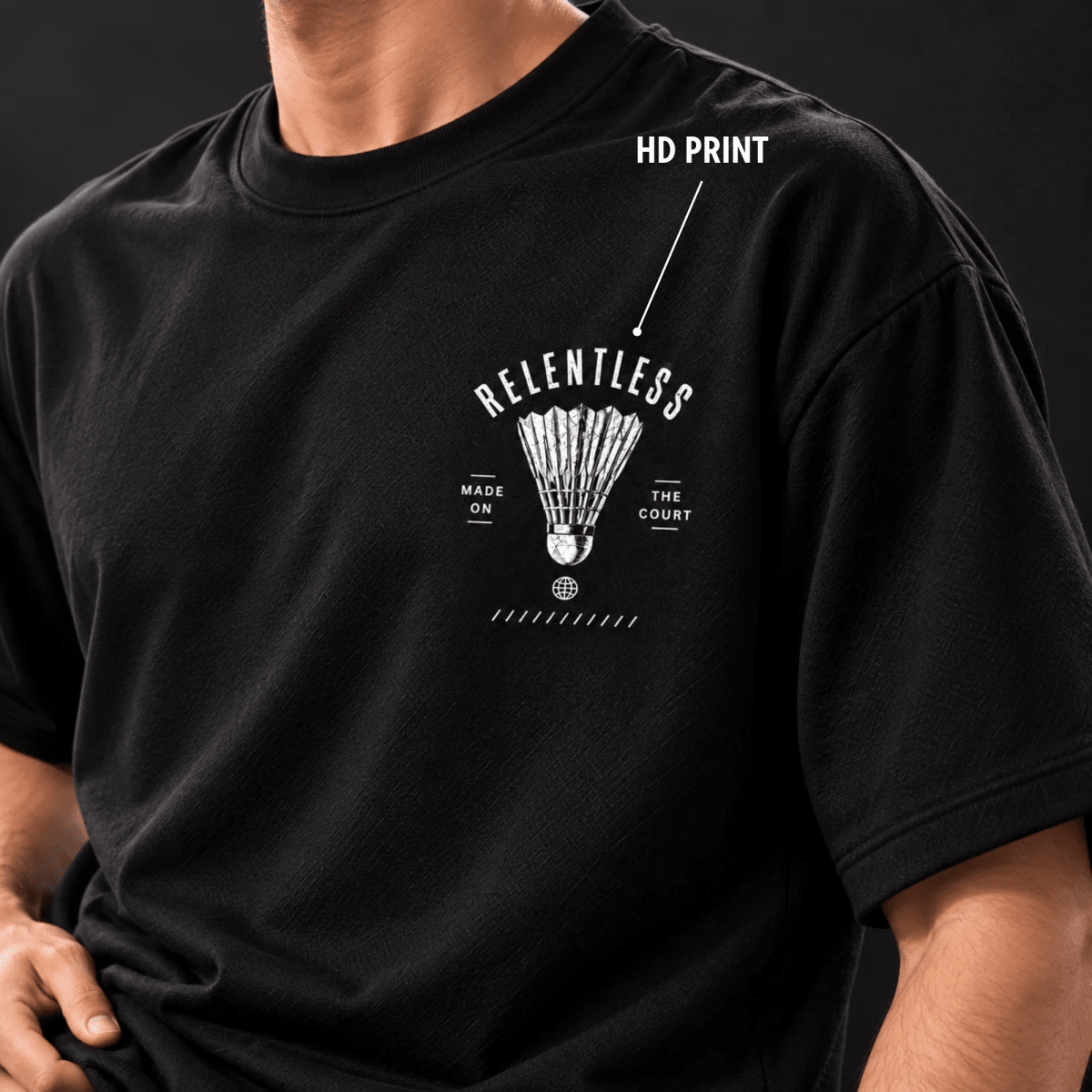 Relentless: Oversized Badminton T-Shirt | Oversized | Arteeq
