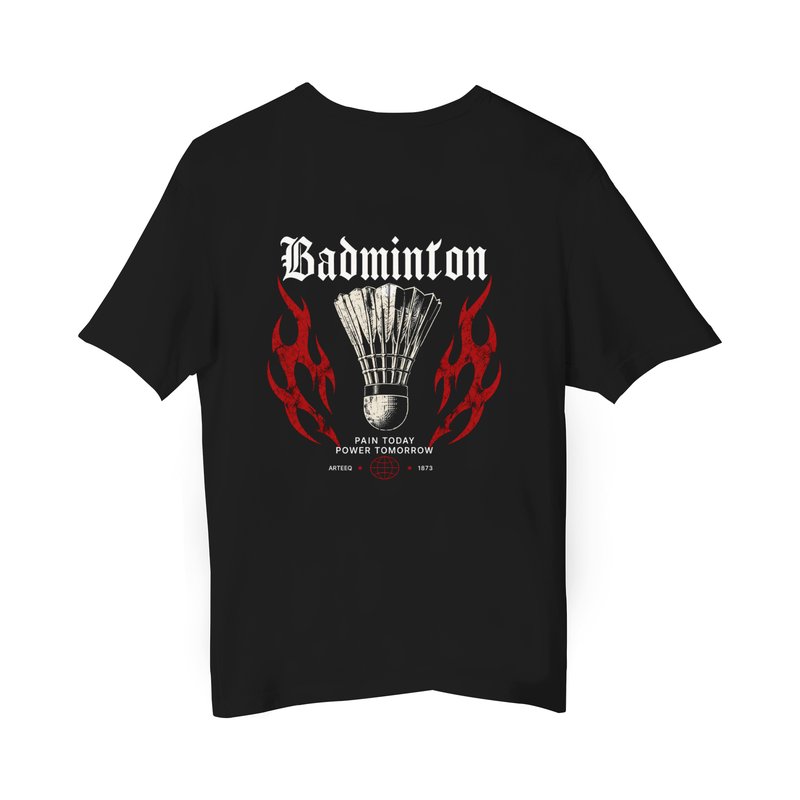Pain to Power: Oversized Badminton T-Shirt