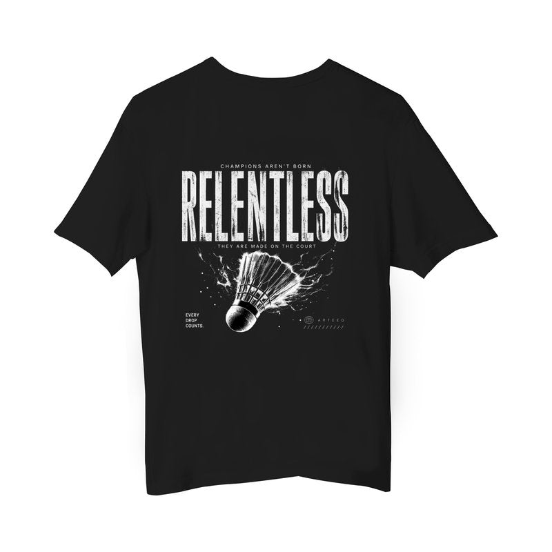 Relentless: Oversized Badminton T-Shirt