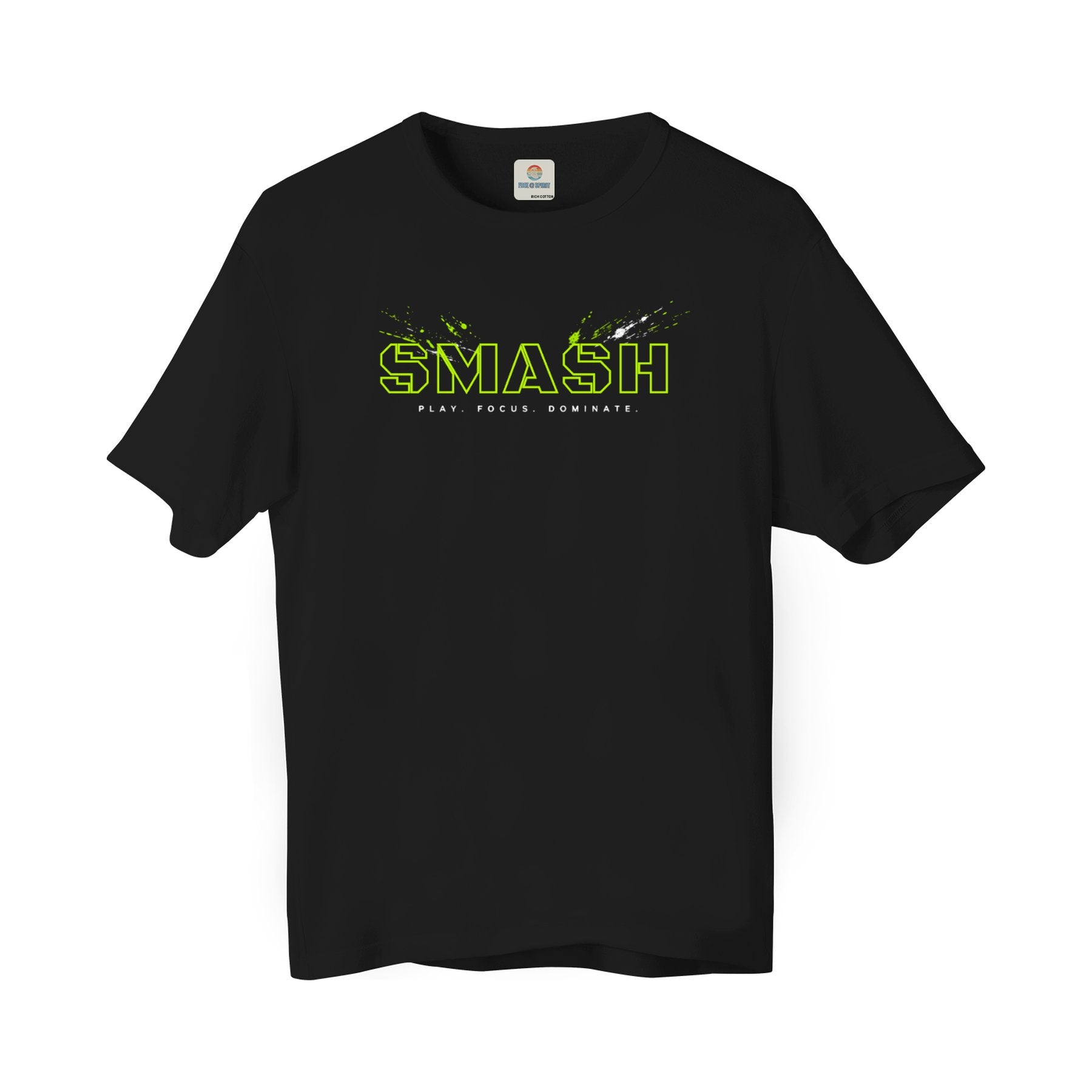 Neon Smash: Oversized Badminton T-Shirt