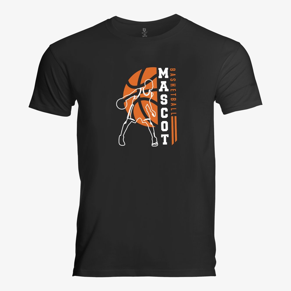 Mascot Unisex Basketball Cotton T-shirt
